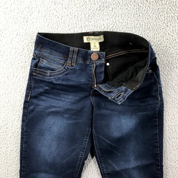 DEMOCRACY Womens Size 4 "Ab" Tech Dark Wash Stretch Denim Skinny Ankle Jeans - Picture 4 of 15